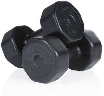 Gymstick Vinyl Dumbbells 2 X 5kg Schwarz 5 kg (62513806)
