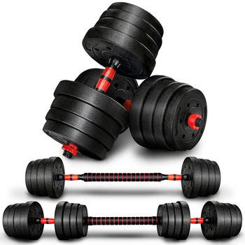 Re-Sport Hantelset 30 kg Kurzhanteln Langhantel Set Hantel Hantelscheiben