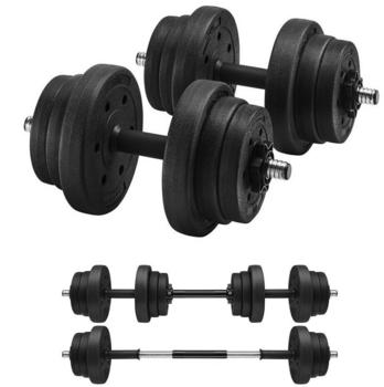 Songmics Hantel-Set, 2-in-1-Kurzhantel, 2x10/15 kg