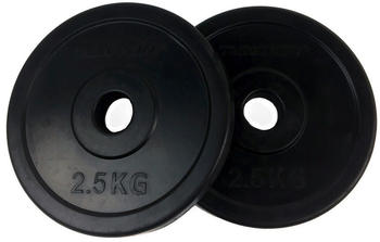 Tunturi Gewichtsscheiben Gummi - 0,5 bis 20 kg - 2 x 2,5 kg