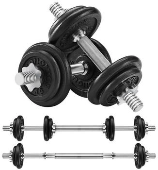 Songmics 20 kg verstellbares Hantelset