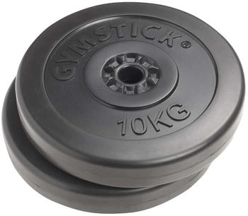 Gymstick 2 X 10kg Vinyl Plates Schwarz 10 kg (16903875)