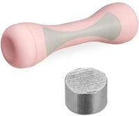 Relaxdays 2x Hantel (2 x 0.5 kg, 2 x 1 kg, 2 x 1.5 kg, 2 x 2 kg) (4052025417222) Rosa