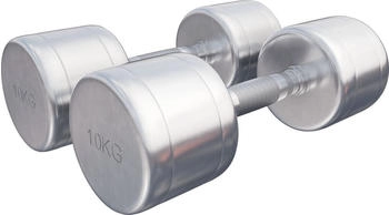 Gorilla Sports Kurzhantel Chrom 20 kg - 2 x 10 kg
