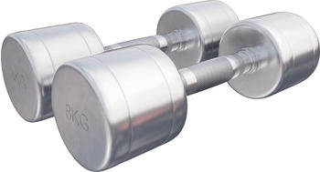 Gorilla Sports Kurzhantel Chrom 16 kg - 2 x 8 kg