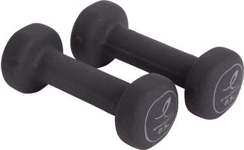 Energetics Neopren Hanteln Schwarz/Dunkelgrau 2x0,5 kg (106225)