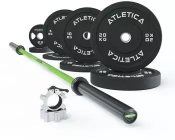 Atletica Langhantel Set Delta HighRep Electric Green 75 kg (46350859)