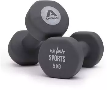 Apollo Hantel Set Kurzhantel 2 Hanteln 2x5kg (18574081)