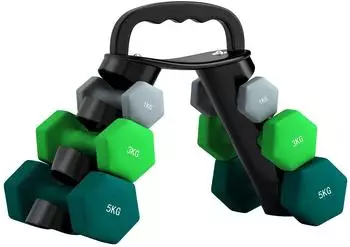Sport Now Kurzhantel 2 x 1kg, 2 x 3kg, 2 x 5kg (A91-360V01MX) grün