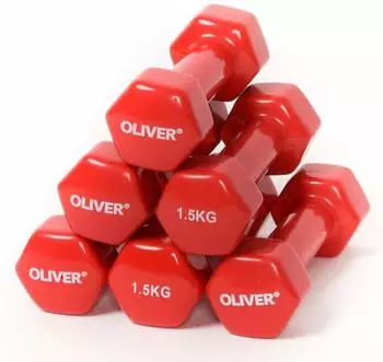 Oliver Fitness-Hantel 1.5kg (4719462) rot