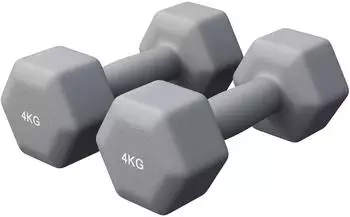 Gorilla Sports Kurzhantel-Set 2x4kg (63125992) grau