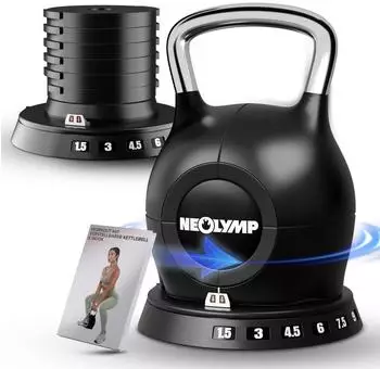 Neolymp Kettlebell Set 1,5-20kg 7-in-1 (KBV210) black