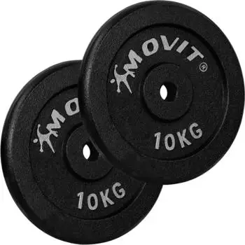Movit Hantelscheiben Set PRO, Gusseisen, 30/31mm, 2x10,0kg (20040693)