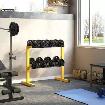 Sport Now Kurzhantelständer 2-stufig bis 270kg, Stahl, gelb (A91-271V00YL)
