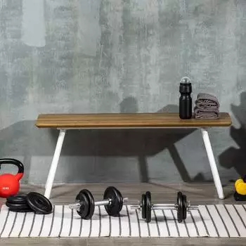 HomCom Hantelset 2-in-1 verstellbar bis 20kg mit Verbindungsrohr