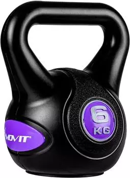 Movit Kettlebell Kunststoffhülle 6kg, violett