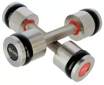 HMS Fitness HH05 Kurzhantel verchromt 2x5kg (17-66-138)