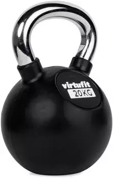 virtufit Kettlebell Gummi/Chrom 20kg (VF02076-20)
