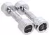 COFI1453 CHD02 Hantel 2kg, 2er-Set, silber (17-66-181)