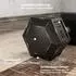 HomCom Hexagon Kurzhantel-Set Gusseisen 2x17,5kg (A91-022V01BK)