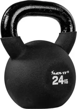 Movit Kettlebell Pro Gusseisen mit Neoprenbeschichtung, 24kg (20040563)