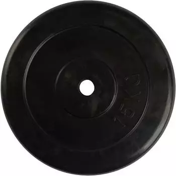 virtufit Hantelscheibe Gummi 15kg schwarz (VF02010-15)