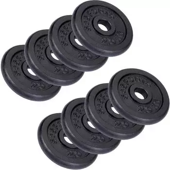 ScSPORTS Hantelscheiben-Set 20kg, Ø 30mm, Gusseisen (10000111)