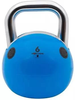 Sport-Thieme Kettlebell "Soft" hellblau, 6 kg