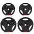 Sport Now 4er-Set Hantelscheiben 2x5kg, Ø25mm Bohrung, schwarz