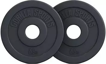 Gorilla Sports Olympia Hantelscheiben-Set 50/51mm Kunststoff