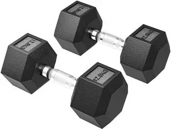 HomCom Hexagon Kurzhanteln 2er-Set Gusseisen 2x12,5kg (DEA91-020V02BK0431)