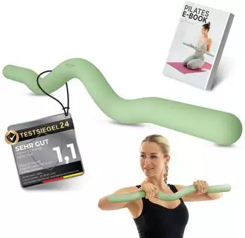 Neolymp Pilates SZ Stange ergonomisch, Silikon, 6,8kg, matcha (NEOLYMP_PSZH210)