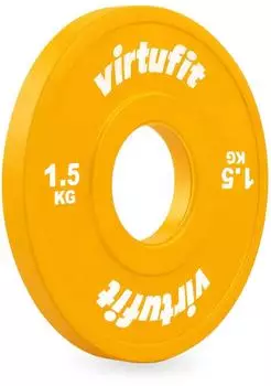 virtufit Hantelscheibe 1,5kg gelb (VF02102)