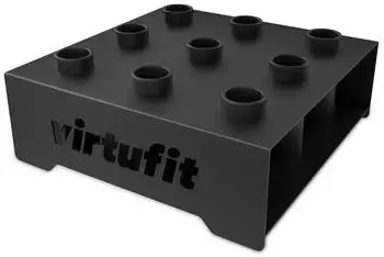 virtufit Olympischer Langhantelst&auml;nder f&uuml;r 9 Stangen, 50mm, schwarz (VF02130)