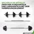 Tunturi Langhantel & Kurzhantel-Set 2-in-1, Gusseisen, 20kg, 30mm (14TUSCL452)