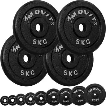 Movit Hantelscheiben-Set PRO, Gusseisen, 30/31mm Bohrung