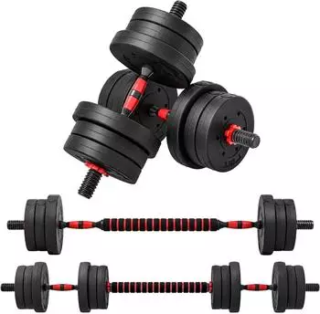 HomCom 2-in-1 Hantel-Set verstellbar 20kg
