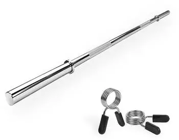 virtufit Hantelstange 120cm, 30mm, Federclipverschluss (VF02013)