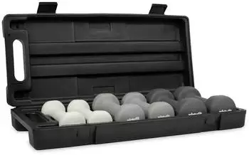 virtufit Vinyl-Hantelset mit Koffer 6kg, grau (VF02007)