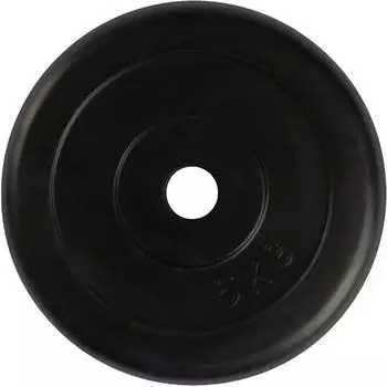 virtufit Hantelscheibe Gummi 5kg schwarz (VF02010-5)