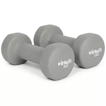virtufit Pro Vinyl-Hantel Paar 3kg, grau (VF02043-3)