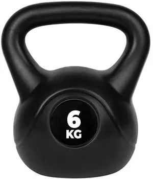 virtufit Kettlebell PVC 6kg schwarz (VF02019-6)