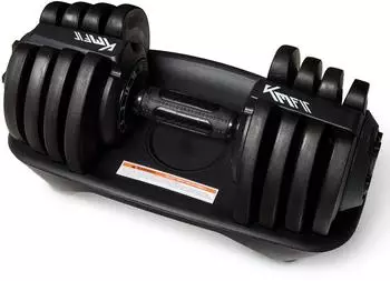 KM Fit Kurzhantel verstellbar 1,5–18kg 12 Gewichtsstufen