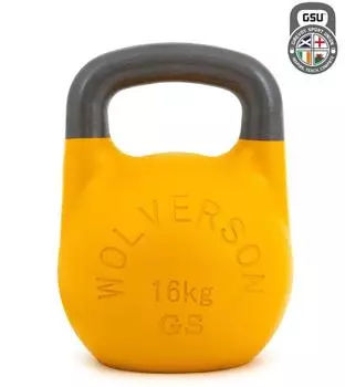 WOLVERSON GSU Competition Kettlebell 16kg, gelb (J&MGSU16KG)