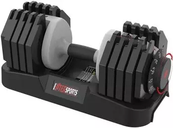 LuxusKollektion Verstellbare Kurzhantel 2-27kg, rutschfester Griff