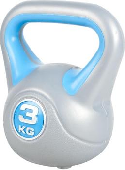 Gorilla Sports Kettlebell 3 kg STYLISH Kunststoff