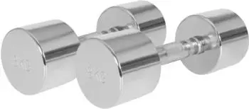 Gorilla Sports Kurzhantel Chrom 8 kg - 2 x 4 kg
