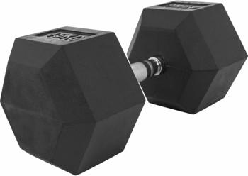 Gorilla Sports Hexagon Kurzhantel Gummi 45 kg