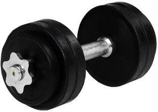 Gorilla Sports 30 kg Black Rubber Kurzhantelset