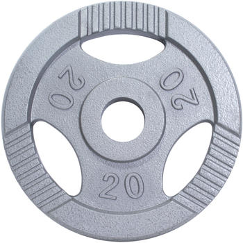 Gorilla Sports Hantelscheibe 50 mm Gusseisen Gripper (100990)